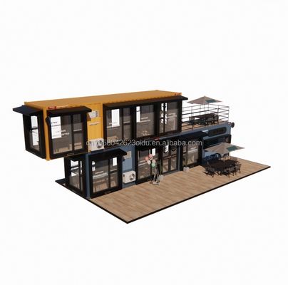 Container di piegatura in acciaio galvanizzato Disegno bar caffè Casa negozio mobile Container ristorante