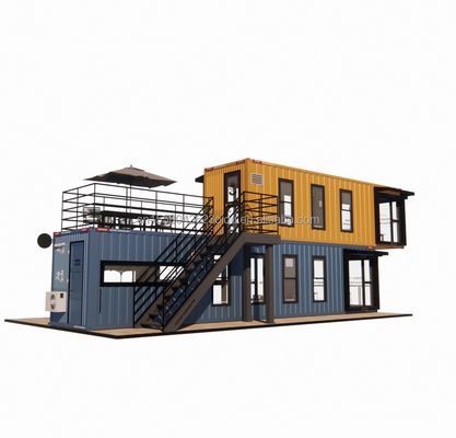 Container di piegatura in acciaio galvanizzato Disegno bar caffè Casa negozio mobile Container ristorante