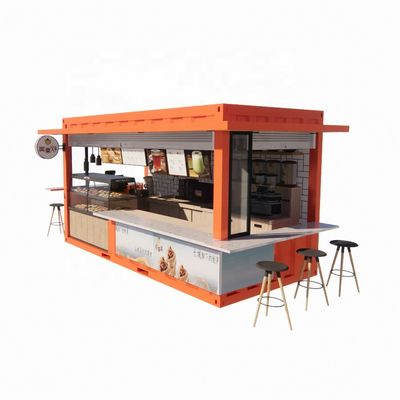 20ft o 40ft Commercial Outdoor Container di spedizione Bar caffè Facile installazione Moderna casa in acciaio Flat Pack Container migliore