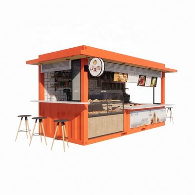 20ft o 40ft Commercial Outdoor Container di spedizione Bar caffè Facile installazione Moderna casa in acciaio Flat Pack Container migliore