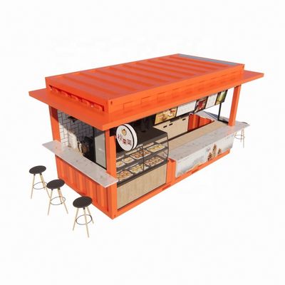 20ft o 40ft Commercial Outdoor Container di spedizione Bar caffè Facile installazione Moderna casa in acciaio Flat Pack Container migliore