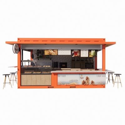 20ft o 40ft Commercial Outdoor Container di spedizione Bar caffè Facile installazione Moderna casa in acciaio Flat Pack Container migliore