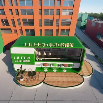 2024 Design Esterno Espandibile Modulare 20ft/40ft Acciaio Contenitore di Spedizione Chiosco Portable Cafe Bar con attrezzature