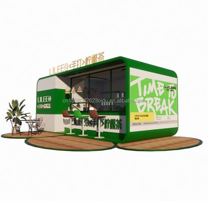 2024 Design Esterno Espandibile Modulare 20ft/40ft Acciaio Contenitore di Spedizione Chiosco Portable Cafe Bar con attrezzature