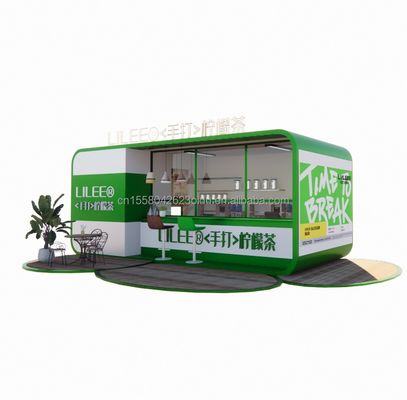 2024 Design Esterno Espandibile Modulare 20ft/40ft Acciaio Contenitore di Spedizione Chiosco Portable Cafe Bar con attrezzature