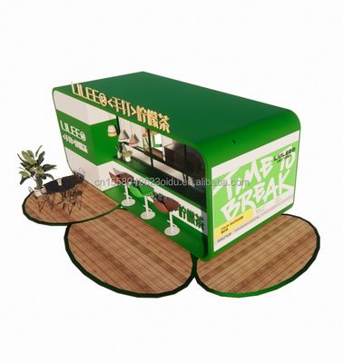 2024 Design Esterno Espandibile Modulare 20ft/40ft Acciaio Contenitore di Spedizione Chiosco Portable Cafe Bar con attrezzature