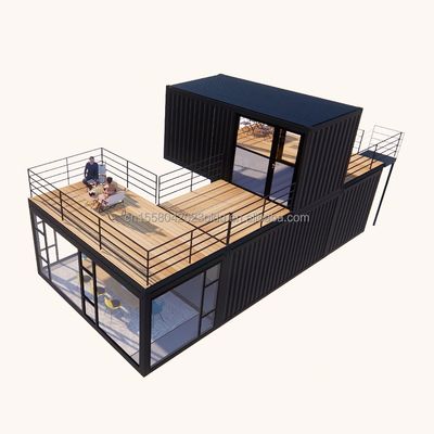 Colore personalizzato Luxury Modular Home Container Acciaio Residenziale Villa Prefabbricata Casa Prefabbricata Case per negozio