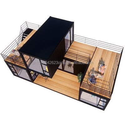 Colore personalizzato Luxury Modular Home Container Acciaio Residenziale Villa Prefabbricata Casa Prefabbricata Case per negozio