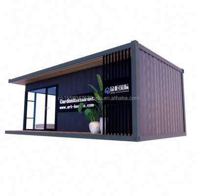 Case in container Case prefabbricate Colore personalizzato Vetro in legno Casa solare Case in container prefabbricate