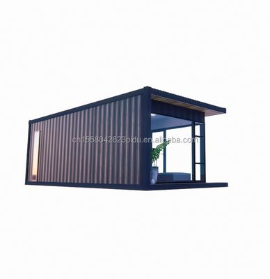 Case in container Case prefabbricate Colore personalizzato Vetro in legno Casa solare Case in container prefabbricate
