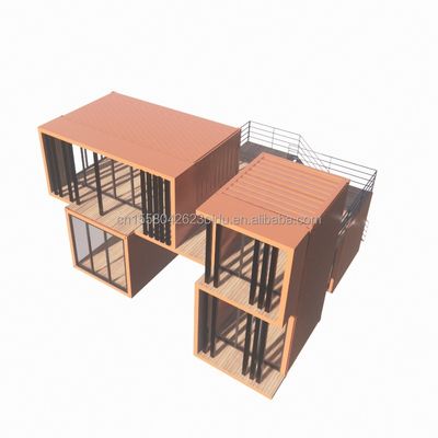 Modern Design 20ft Portatile Container di Spedizione Abbigliamento Pop-Up Store Retail Store Parete 50/75/100mm Wave Sandwich Panel