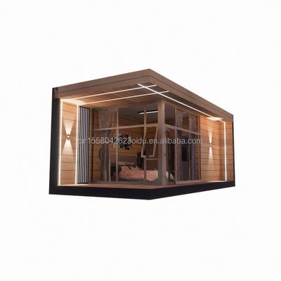 Casa di vetro in legno prefabbricata da 30 piedi Contenitore casa di sole Contenitore prefabbricato