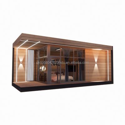 Casa di vetro in legno prefabbricata da 30 piedi Contenitore casa di sole Contenitore prefabbricato