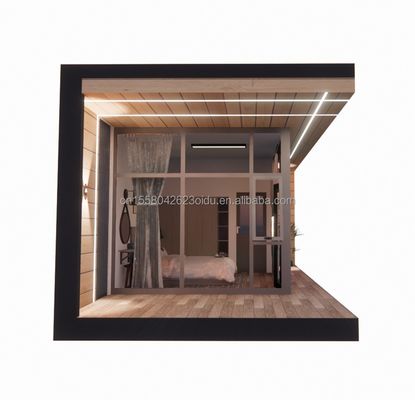 Casa di vetro in legno prefabbricata da 30 piedi Contenitore casa di sole Contenitore prefabbricato
