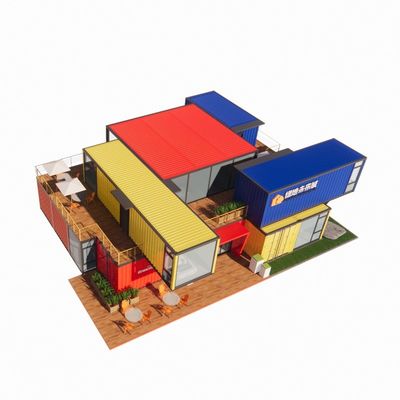 Tubi quadrati in acciaio galvanizzato Struttura principale per la personalizzazione Moderne case di container prefabbricate Vetro in lega di alluminio