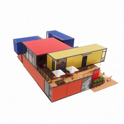 Tubi quadrati in acciaio galvanizzato Struttura principale per la personalizzazione Moderne case di container prefabbricate Vetro in lega di alluminio