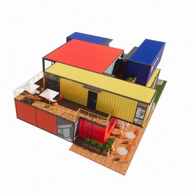Tubi quadrati in acciaio galvanizzato Struttura principale per la personalizzazione Moderne case di container prefabbricate Vetro in lega di alluminio
