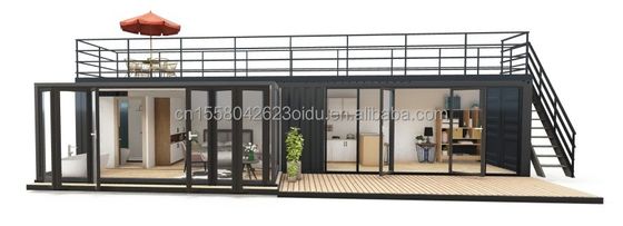 Moderno design 20ft Custom Made Container di spedizione giardino caffetteria bar mobili negozio di caffè panello sandwich in acciaio all'aperto