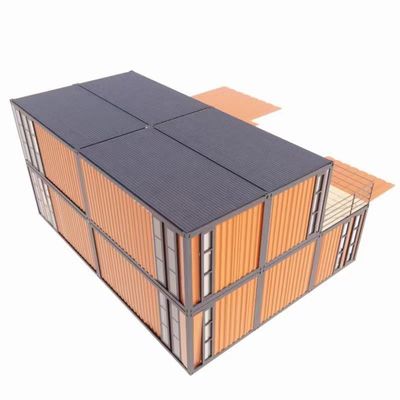 Finestre in lega di alluminio e pannello sandwich a onde da 50/75/100 mm Case prefabbricate di lusso con bagno