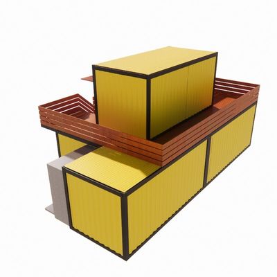 Colore personalizzato Case in acciaio prefabbricate di lusso con bagno