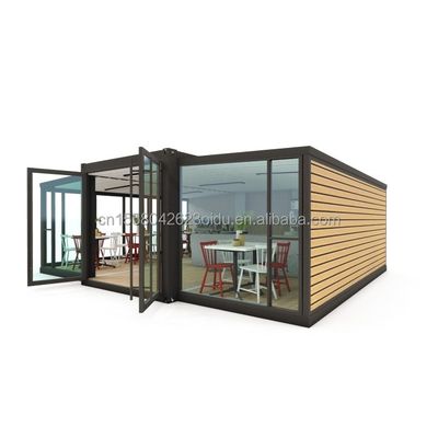 Struttura principale Tubi quadrati di acciaio galvanizzato Moduli contenitori per moderni hotel Coffee Shop in UE Australia
