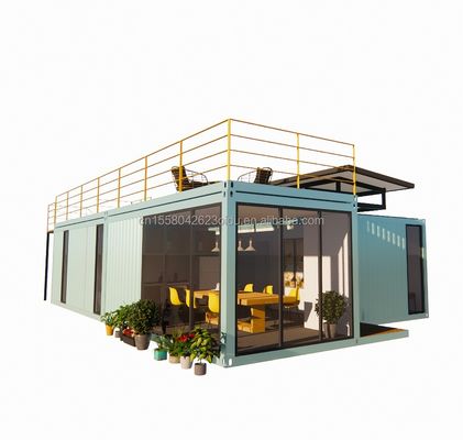 20ft/40ft Prefabbricato Portatile Pieghevole Contenitore Espandibile Piccola Casa Mobile con 3 Camere da letto Finestre in lega di alluminio