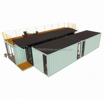 20ft/40ft Prefabbricato Portatile Pieghevole Contenitore Espandibile Piccola Casa Mobile con 3 Camere da letto Finestre in lega di alluminio