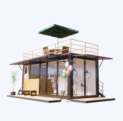 Supermercato Container prefabbricato per bar di caffè per famiglie con design modulare