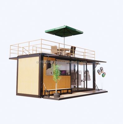 Supermercato Container prefabbricato per bar di caffè per famiglie con design modulare