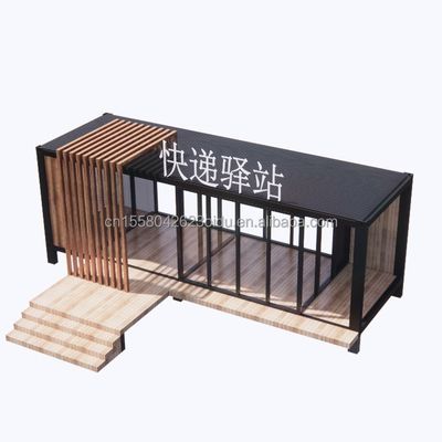 50/75/100mm Wave Sandwich Panel Container House Prefabbricato Mobile Villa per il design moderno