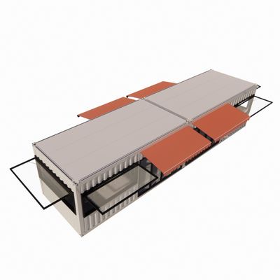 20ft 40ft Portable Kiosk Modificato Prefab Modular Coffee Shop Shipping Container Bar Trasformando la tua esperienza in bagno