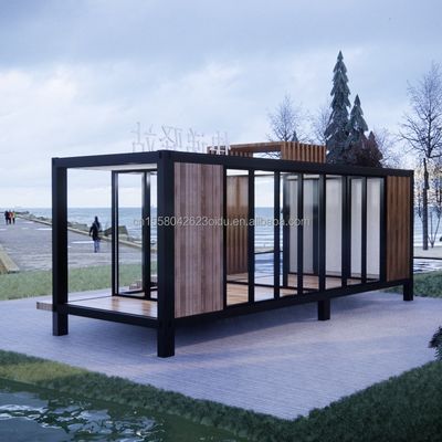50/75/100mm Wave Sandwich Panel Container House Prefabbricato Mobile Villa per il design moderno