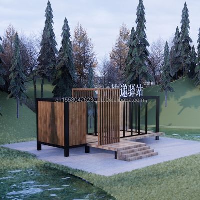 50/75/100mm Wave Sandwich Panel Container House Prefabbricato Mobile Villa per il design moderno