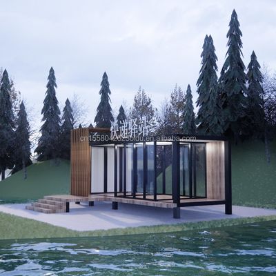 50/75/100mm Wave Sandwich Panel Container House Prefabbricato Mobile Villa per il design moderno