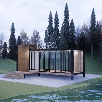 50/75/100mm Wave Sandwich Panel Container House Prefabbricato Mobile Villa per il design moderno