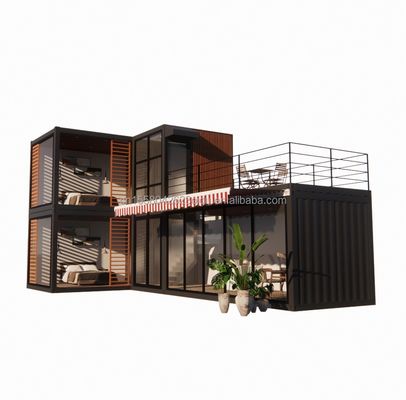 Design Struttura in acciaio Villa modulare facile da assemblare Casa moderna Contenitore di lusso Case prefabbricate Contenitore a confezione piatta