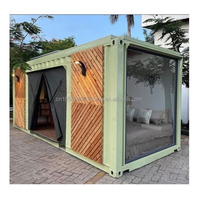Leggio di alluminio Finestre 20ft40ft 2 camera da letto Contenitore Porta di vetro Prefabbricato Living Container Casa Home Studio per Studio