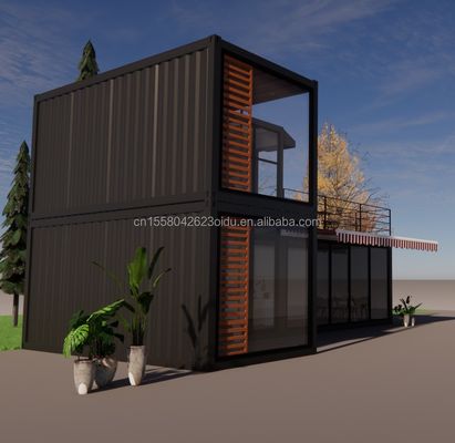 Design Struttura in acciaio Villa modulare facile da assemblare Casa moderna Contenitore di lusso Case prefabbricate Contenitore a confezione piatta
