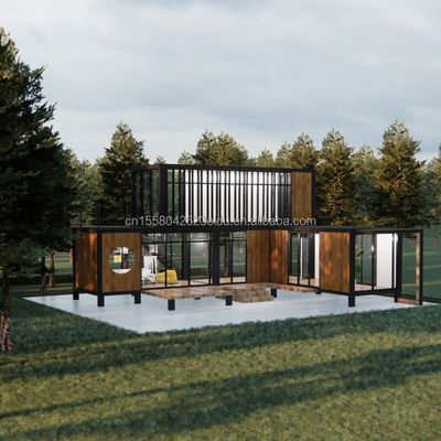 Casa di contenitori mobili in acciaio galvanizzato per villa ufficio e bagno pubblico villa prefabbricata