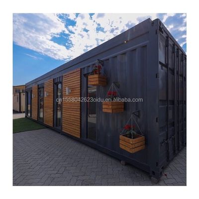 Leggio di alluminio Finestre 20ft40ft 2 camera da letto Contenitore Porta di vetro Prefabbricato Living Container Casa Home Studio per Studio