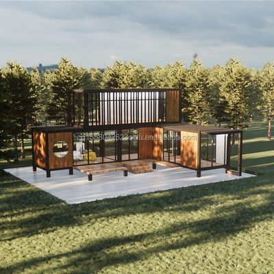 Casa di contenitori mobili in acciaio galvanizzato per villa ufficio e bagno pubblico villa prefabbricata