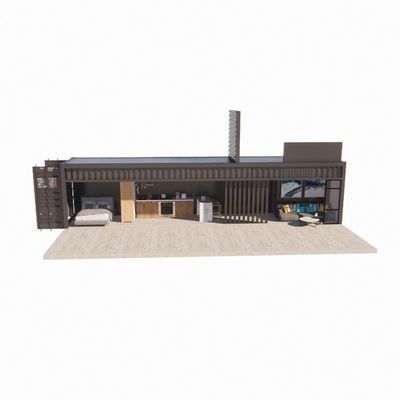 Parete 50/75/100mm Wave Sandwich Panel Casa portatile Case mobili Case mobili Prefabbricati Container di spedizione Bar Legata di alluminio Finestre