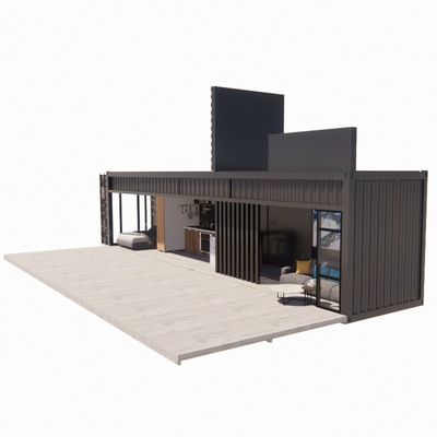 Parete 50/75/100mm Wave Sandwich Panel Casa portatile Case mobili Case mobili Prefabbricati Container di spedizione Bar Legata di alluminio Finestre