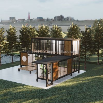 Casa di contenitori mobili in acciaio galvanizzato per villa ufficio e bagno pubblico villa prefabbricata