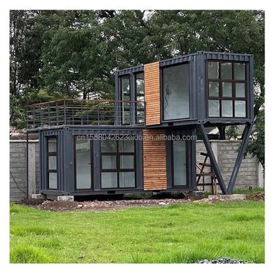 Leggio di alluminio Finestre 20ft40ft 2 camera da letto Contenitore Porta di vetro Prefabbricato Living Container Casa Home Studio per Studio