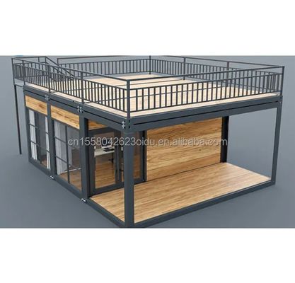 Distaccabile estensibile da 20 piedi giardino hotel casa mobile studio in legno contenitore piatto per hotel struttura in acciaio telaio saldato