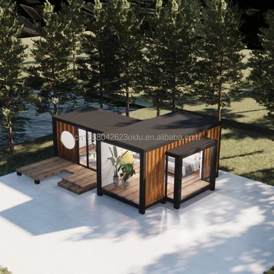 Moderno Design Luxury Glass Wall Prefabbricato Container House StrayBirds Prefabbricato Modular Home Hotel per Resort Villa