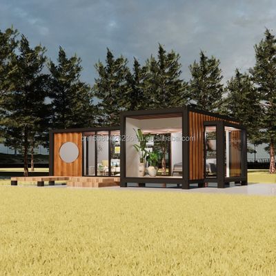 Moderno Design Luxury Glass Wall Prefabbricato Container House StrayBirds Prefabbricato Modular Home Hotel per Resort Villa