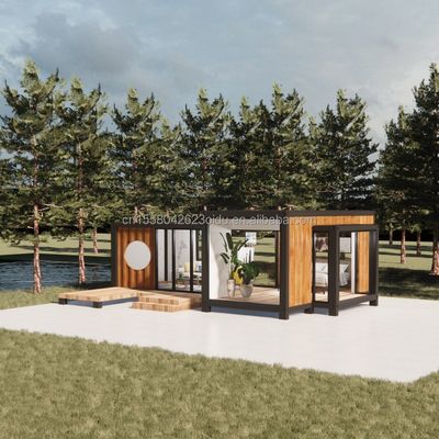 Moderno Design Luxury Glass Wall Prefabbricato Container House StrayBirds Prefabbricato Modular Home Hotel per Resort Villa