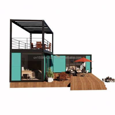 Hotel Container House con tubi quadrati in acciaio galvanizzato Struttura principale e 2 o 3 camere da letto